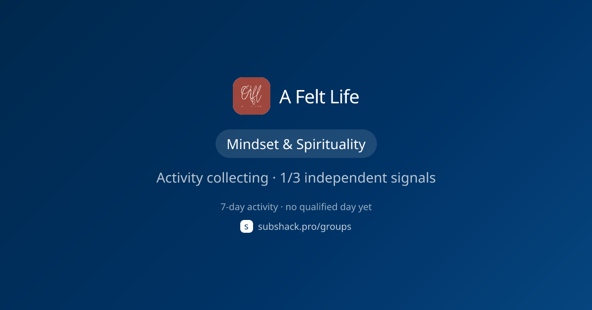 Share image for A Felt Life