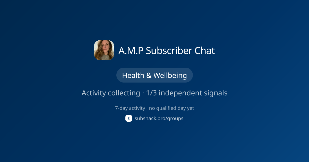 Share image for A.M.P Subscriber Chat