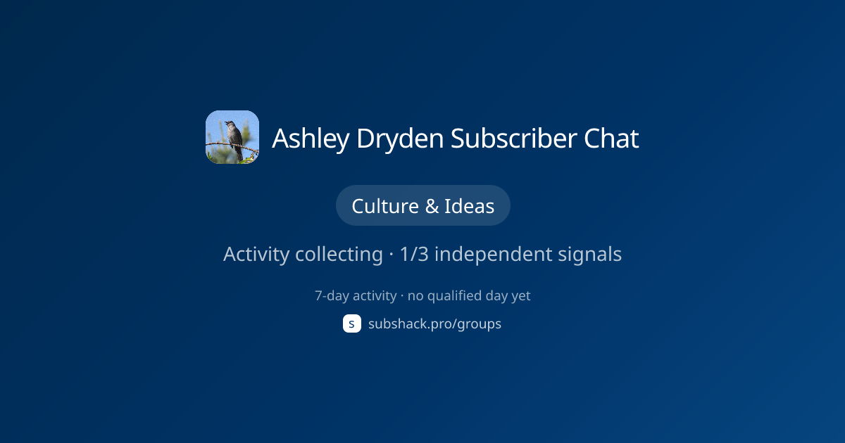 Share image for Ashley Dryden Subscriber Chat
