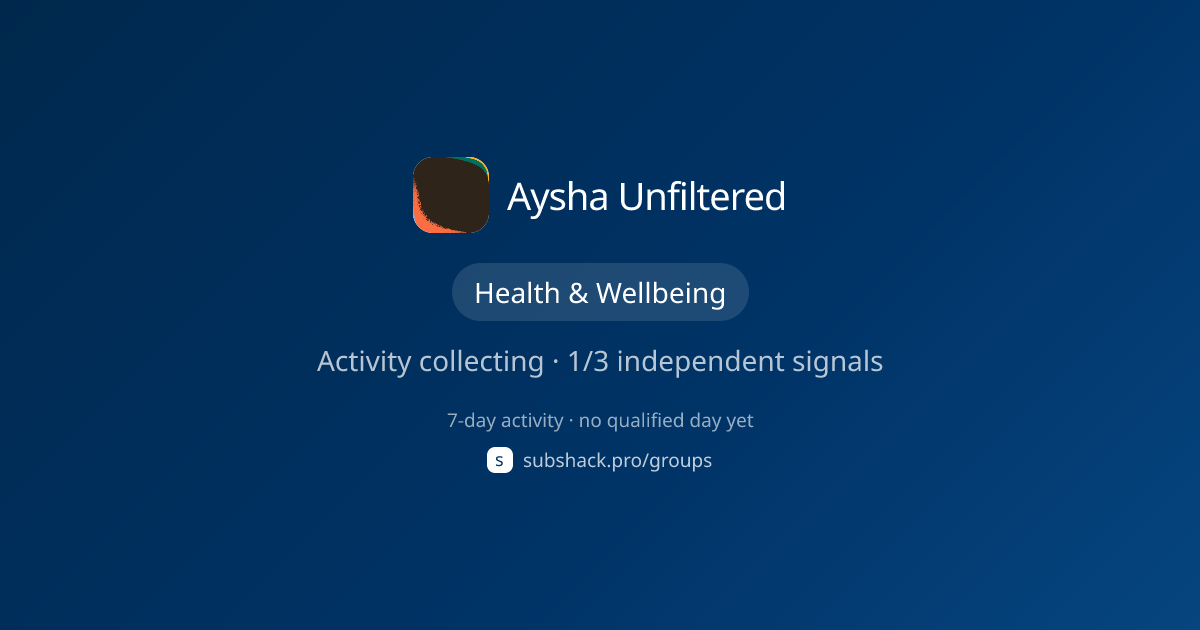 Share image for Aysha Unfiltered