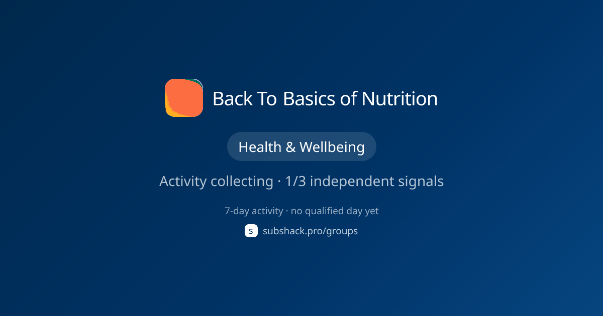 Share image for Back To Basics of Nutrition