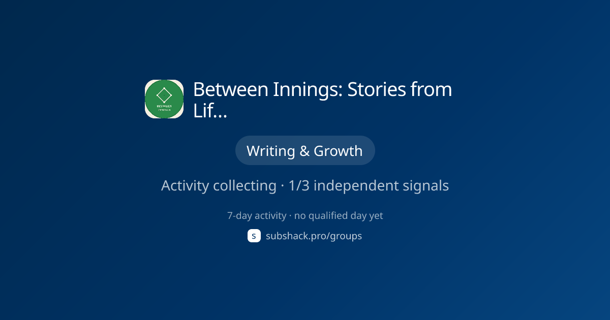 Share image for Between Innings: Stories from Life & the Ballpark