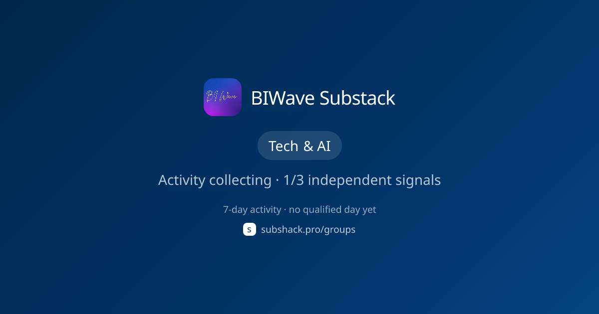 Share image for BIWave Substack