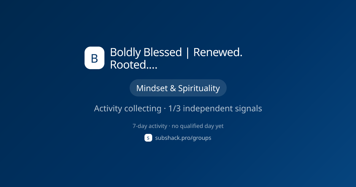 Share image for Boldly Blessed | Renewed. Rooted. Abundant.