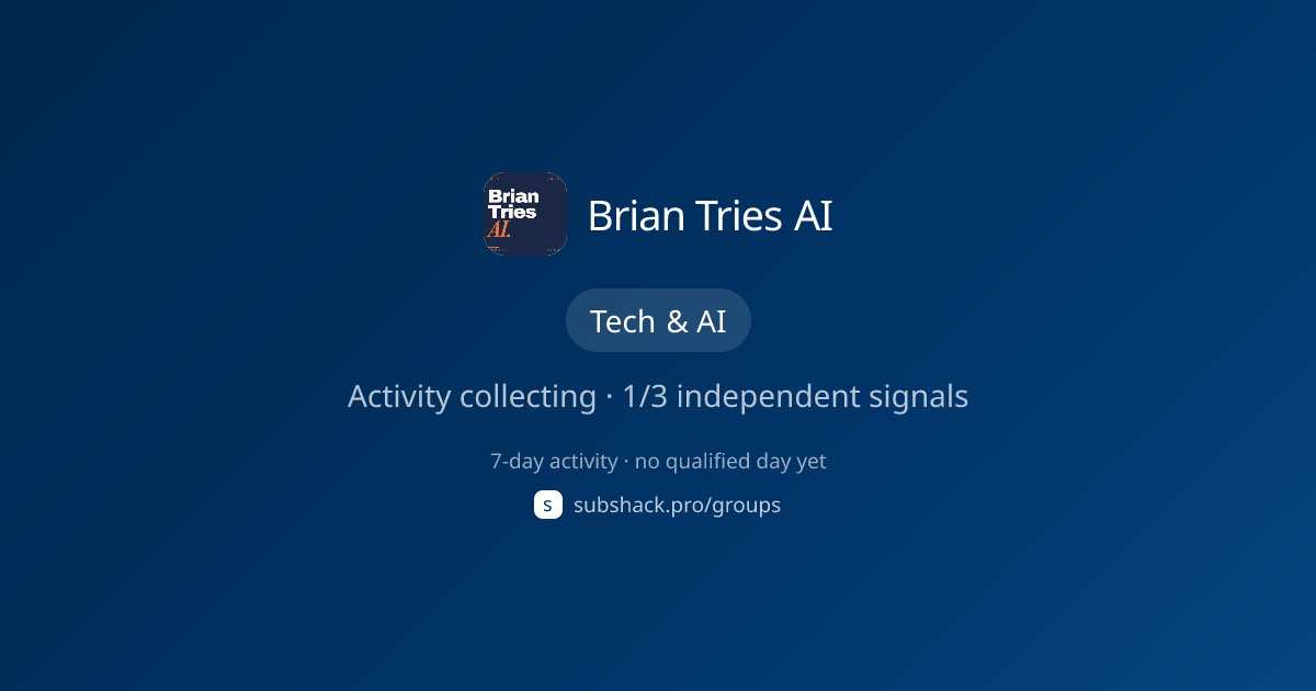 Share image for Brian Tries AI