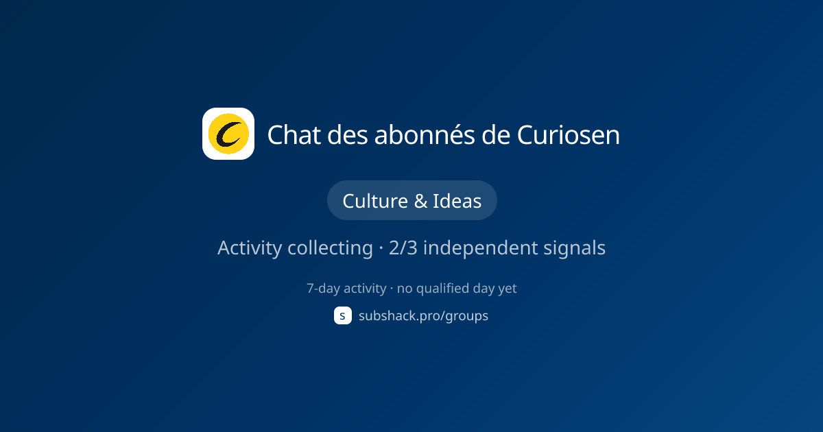 Share image for Chat des abonnés de Curiosen