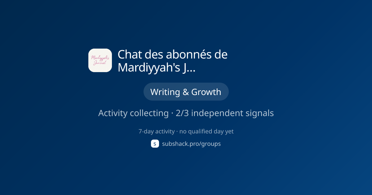 Share image for Chat des abonnés de Mardiyyah's Journal