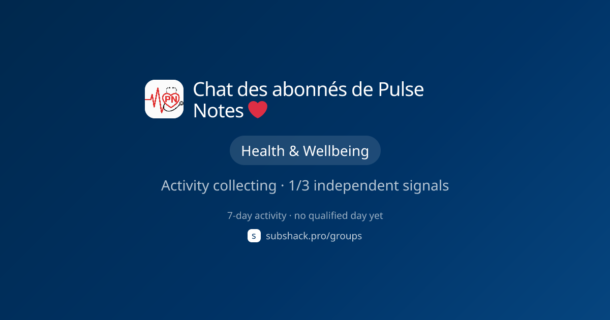 Share image for Chat des abonnés de Pulse Notes ❤️