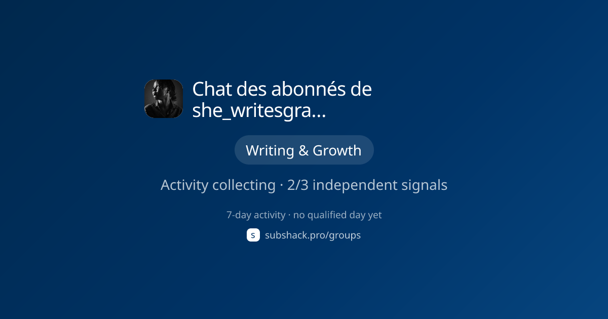 Share image for Chat des abonnés de she_writesgracefully✨