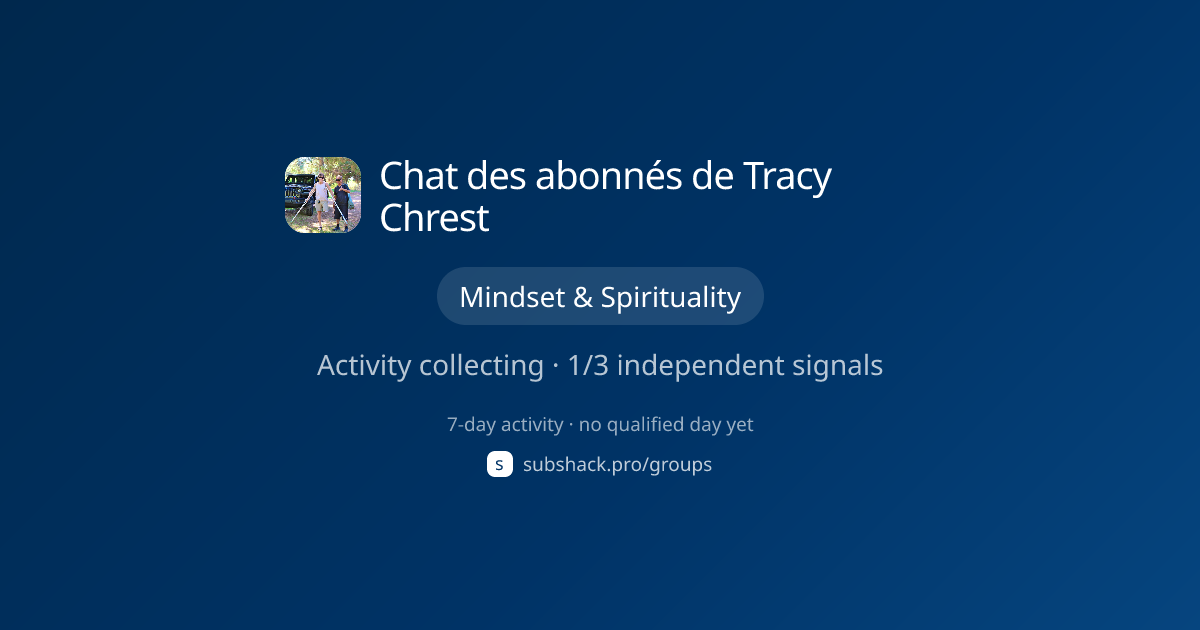 Share image for Chat des abonnés de Tracy Chrest