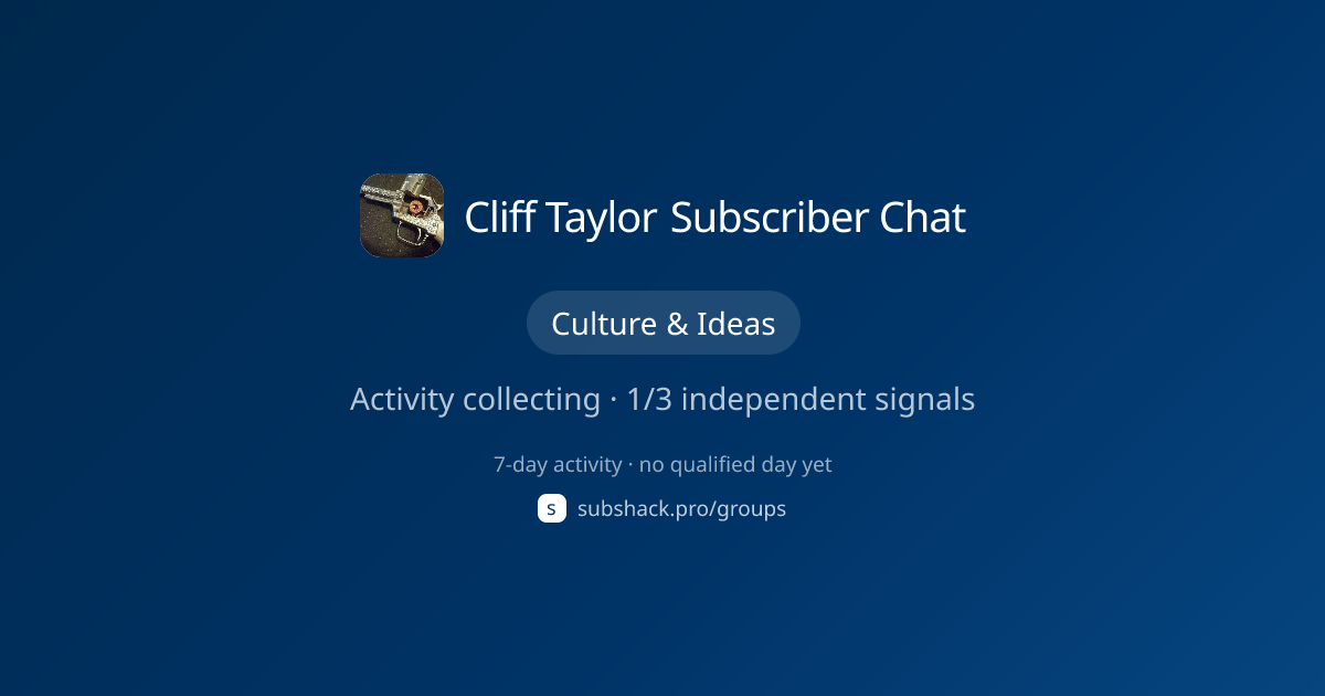 Share image for Cliff Taylor  Subscriber Chat