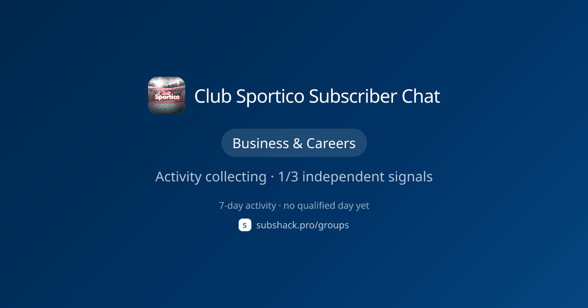 Share image for Club Sportico Subscriber Chat