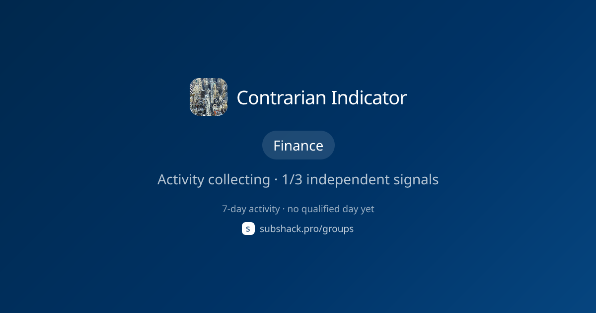 Share image for Contrarian Indicator