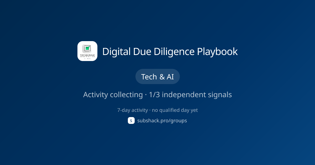 Share image for Digital Due Diligence Playbook