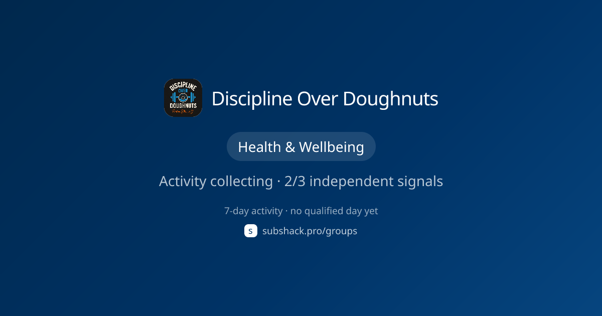 Share image for Discipline Over Doughnuts