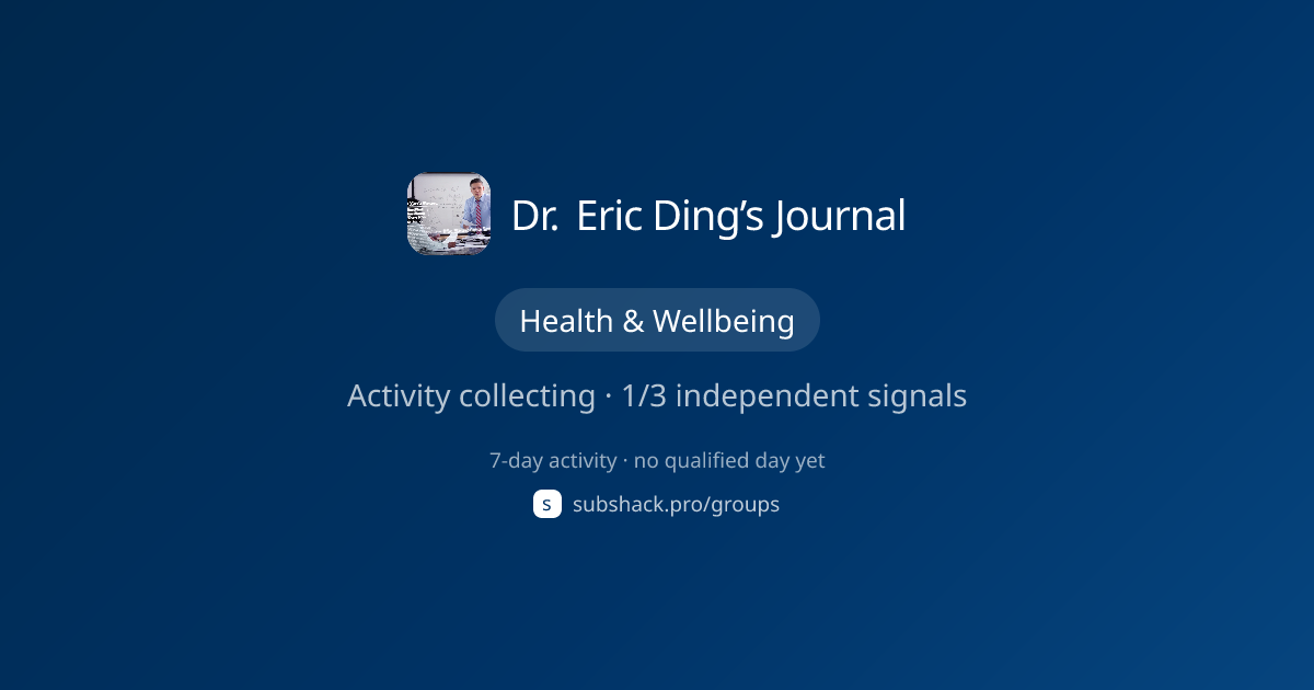 Share image for Dr. Eric Ding’s Journal