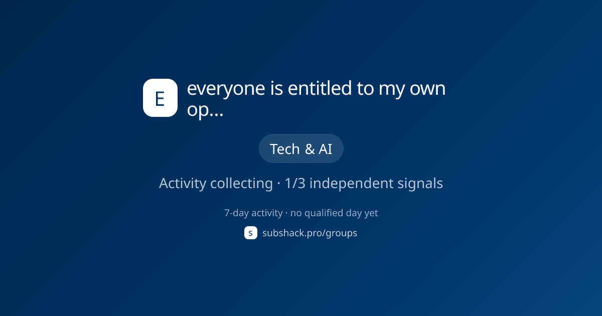 Share image for everyone is entitled to my own opinion
