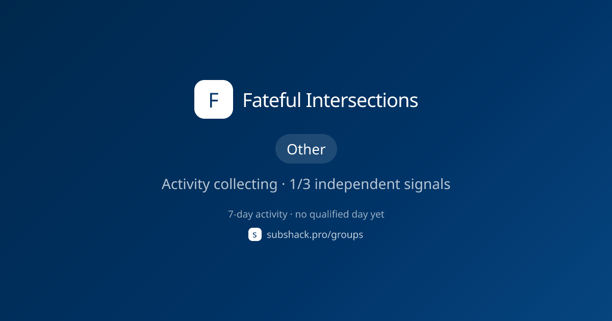 Share image for Fateful Intersections