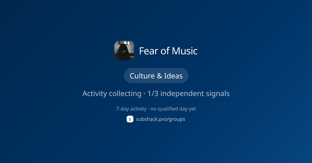 Share image for Fear of Music