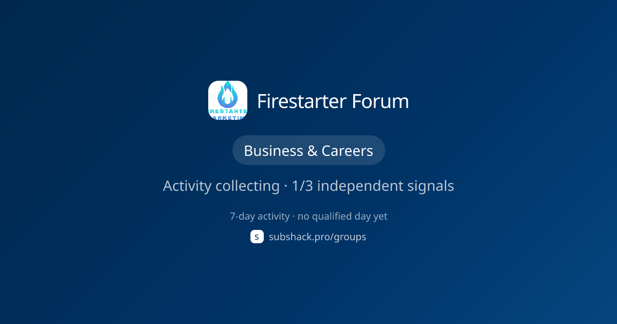 Share image for Firestarter Forum
