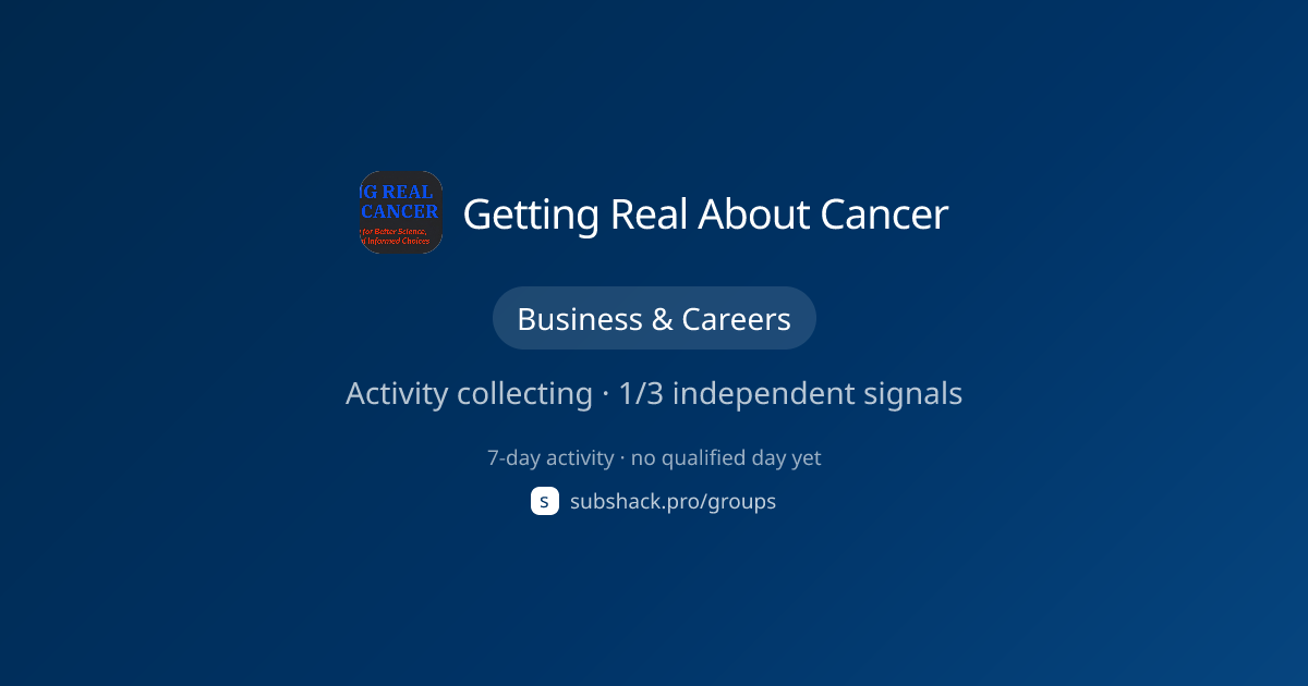 Share image for Getting Real About Cancer