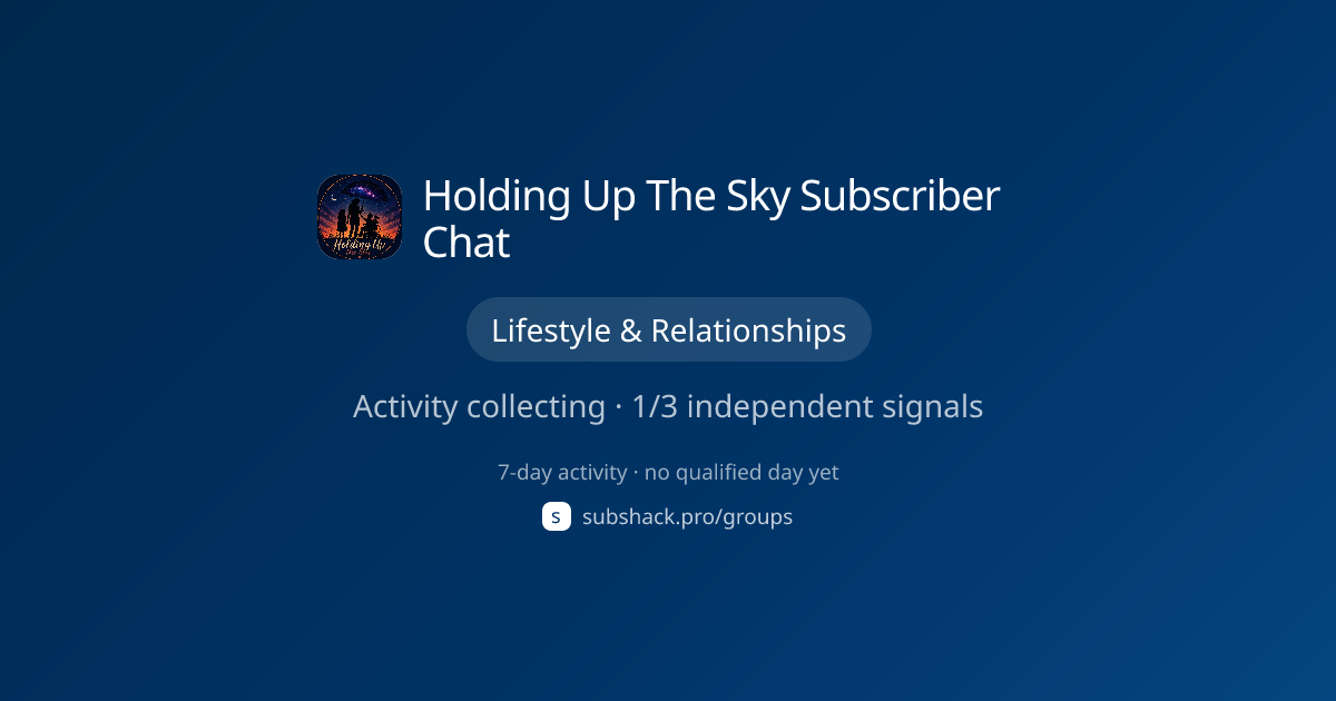 Share image for Holding Up The Sky Subscriber Chat