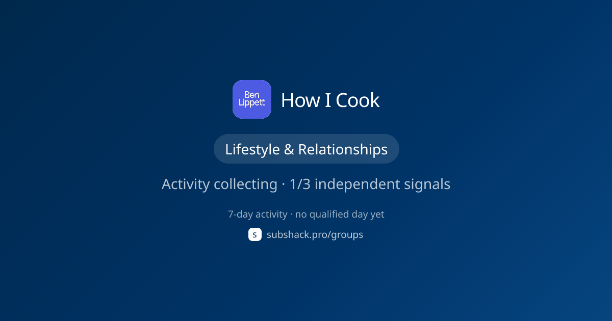 Share image for How I Cook