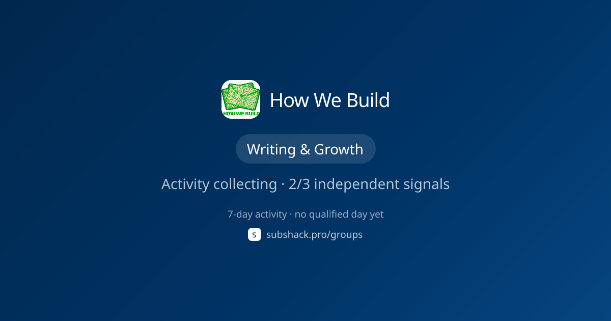 Share image for How We Build