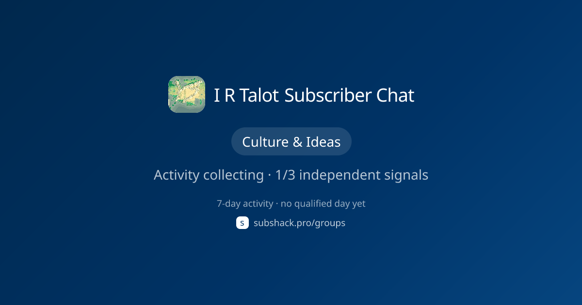 Share image for I R Talot Subscriber Chat