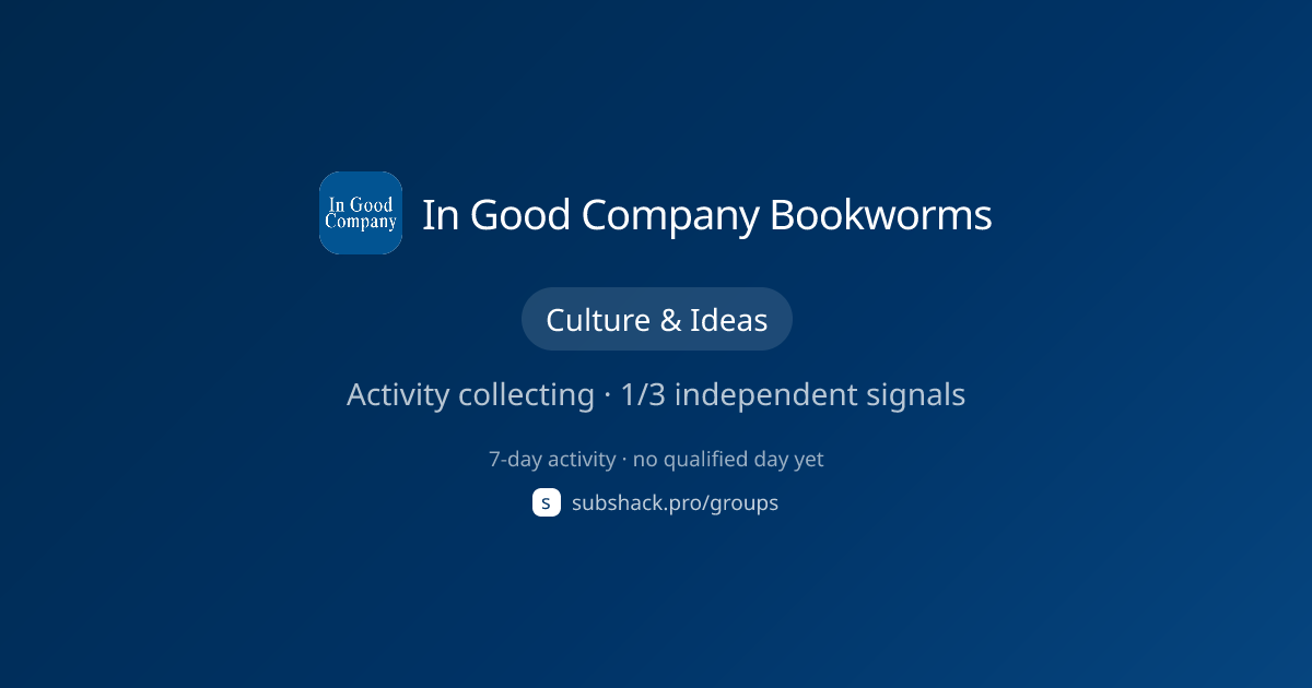 Share image for In Good Company Bookworms