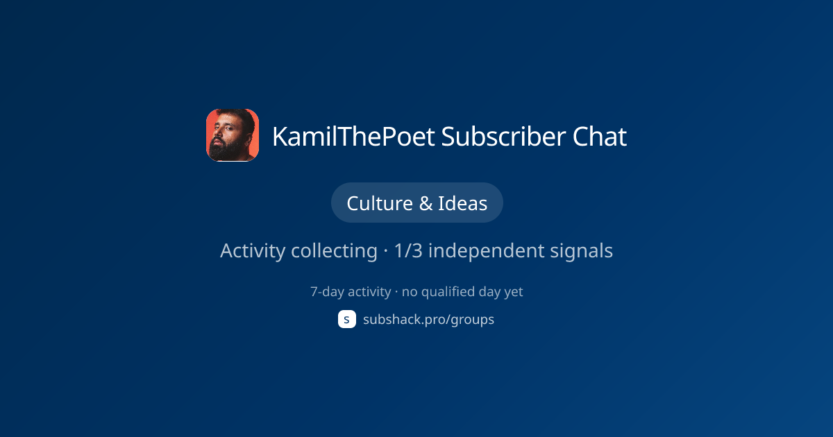 Share image for KamilThePoet Subscriber Chat