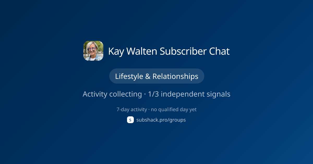 Share image for Kay Walten Subscriber Chat