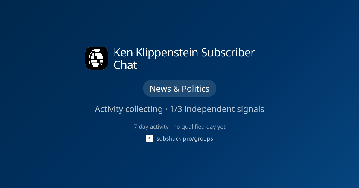 Share image for Ken Klippenstein Subscriber Chat