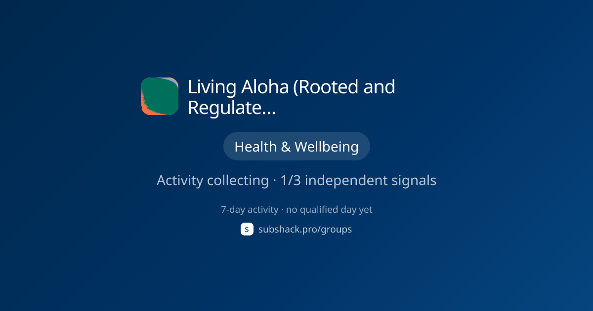 Share image for Living Aloha (Rooted and Regulated) with Melin
