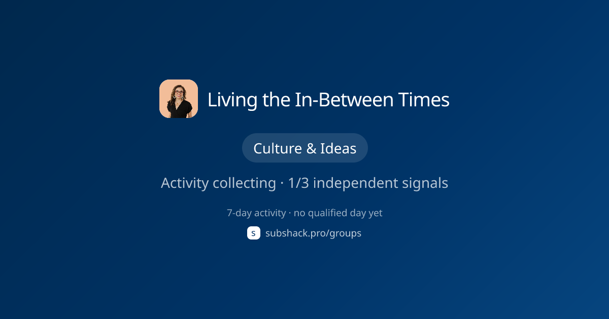 Share image for Living the In-Between Times