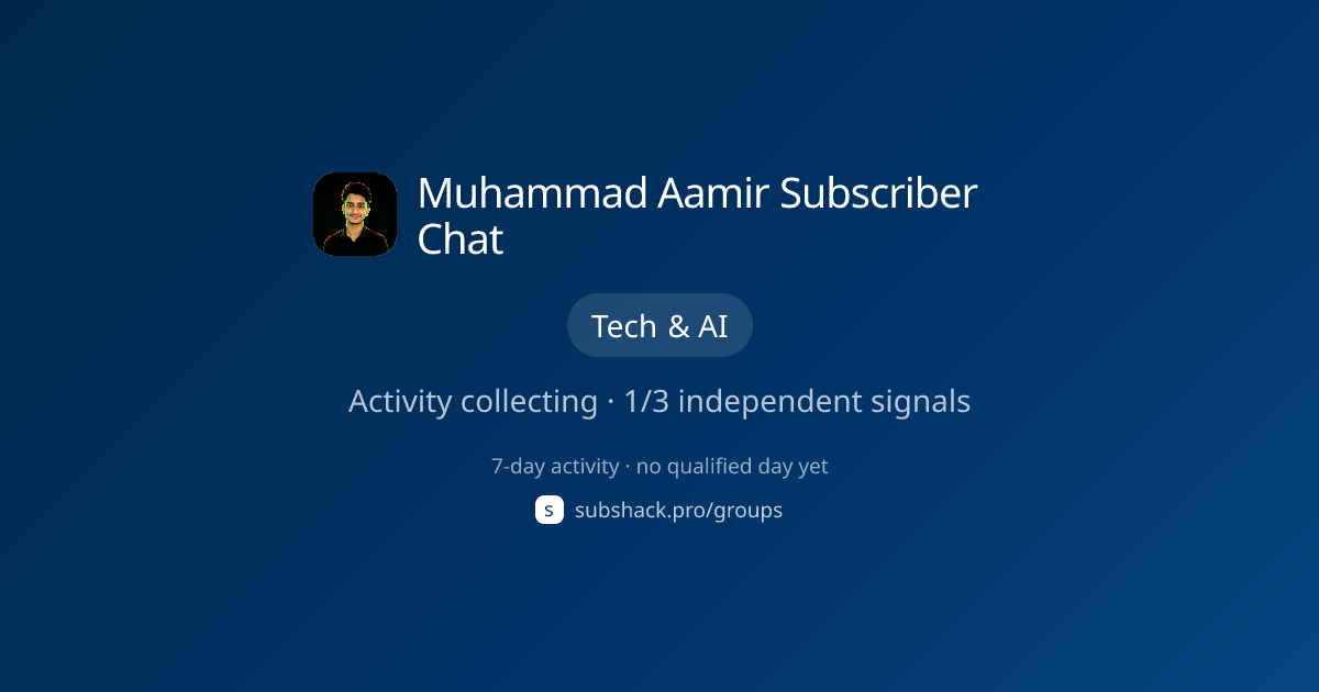 Share image for Muhammad Aamir Subscriber Chat