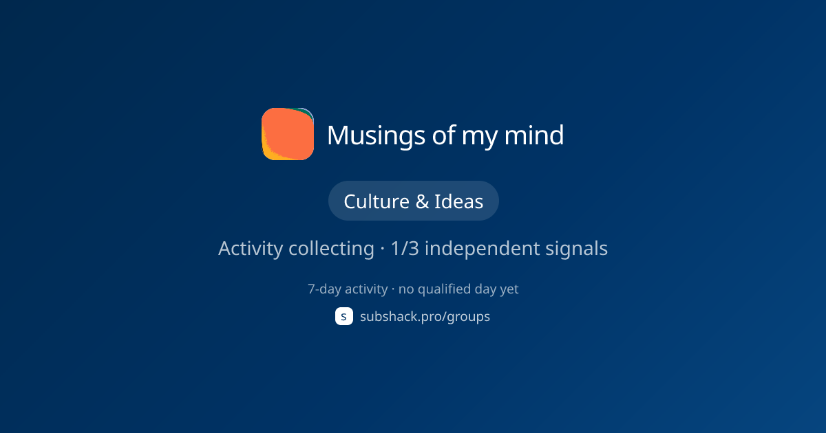 Share image for Musings of my mind