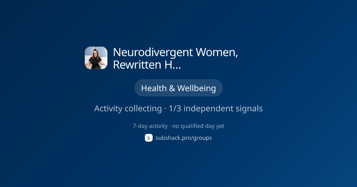 Share image for Neurodivergent Women, Rewritten Hormones, Health, Longevity