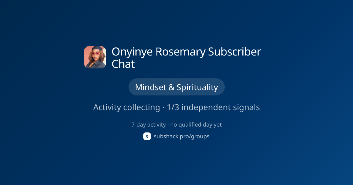 Share image for Onyinye Rosemary Subscriber Chat