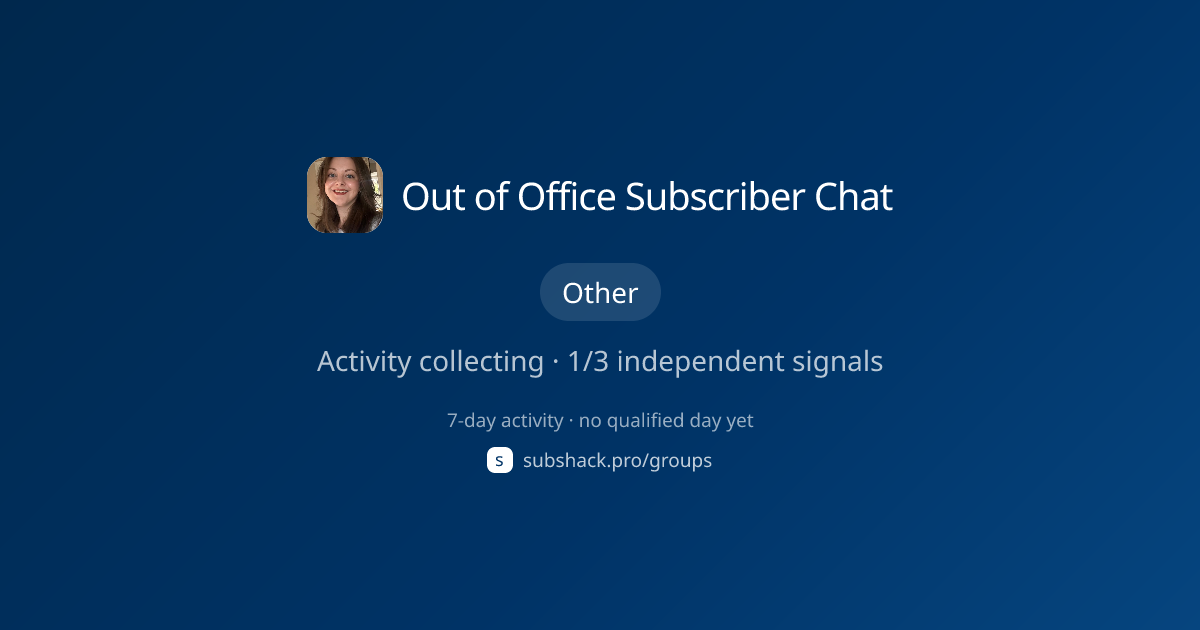 Share image for Out of Office Subscriber Chat