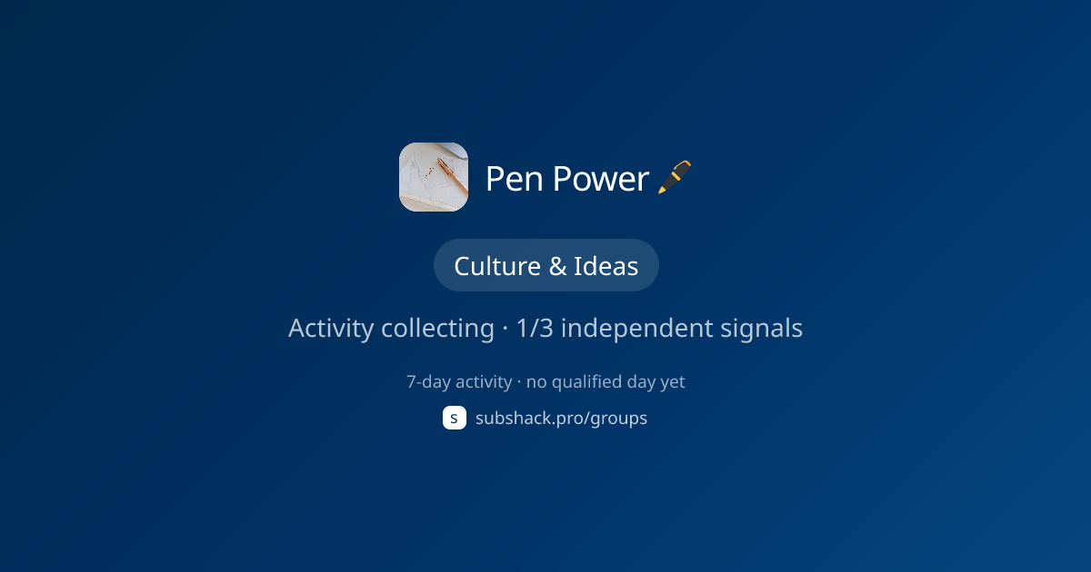 Share image for Pen Power 🖊️