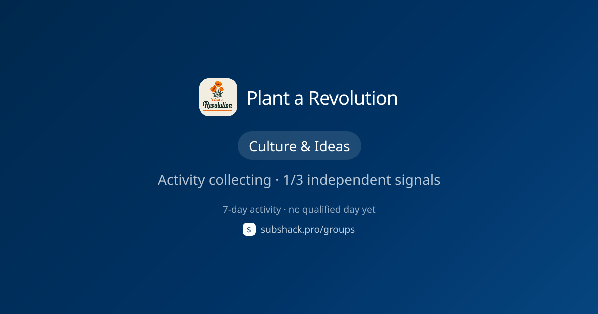 Share image for Plant a Revolution
