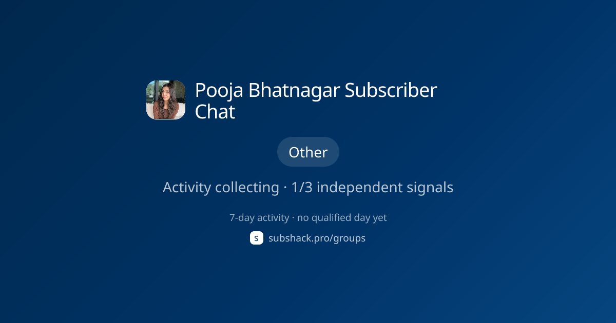 Share image for Pooja Bhatnagar Subscriber Chat