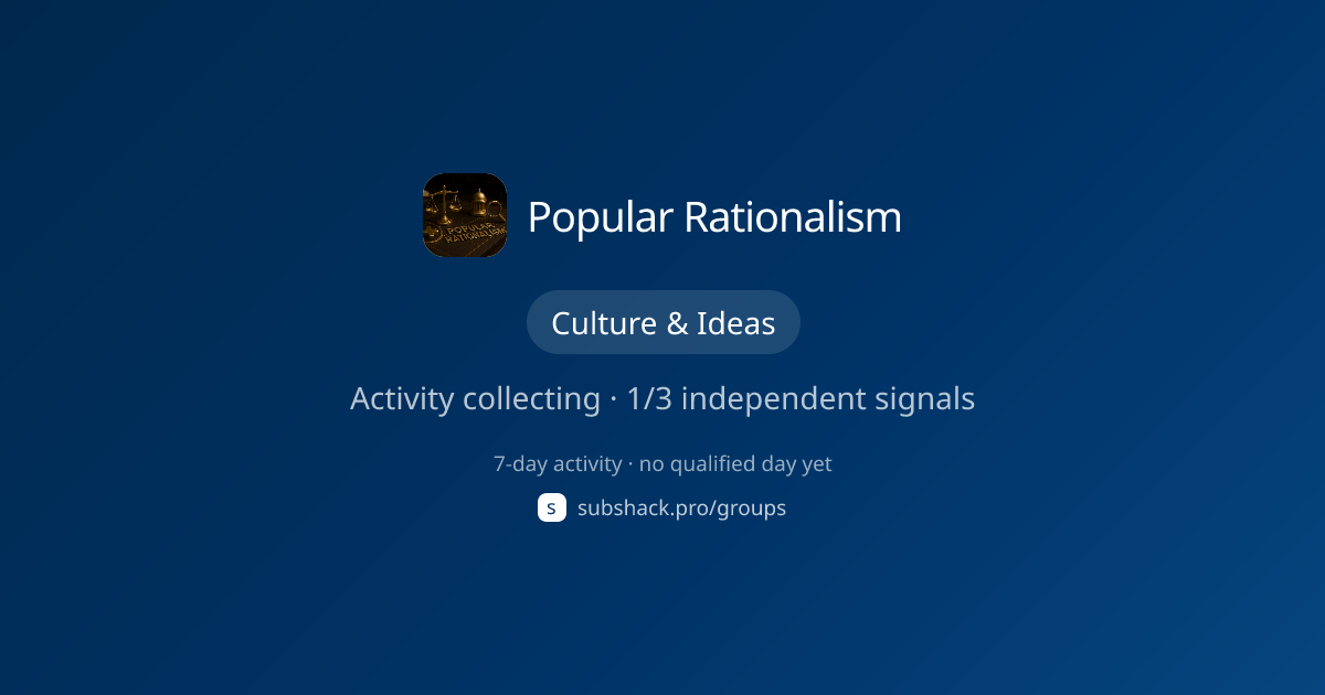 Share image for Popular Rationalism
