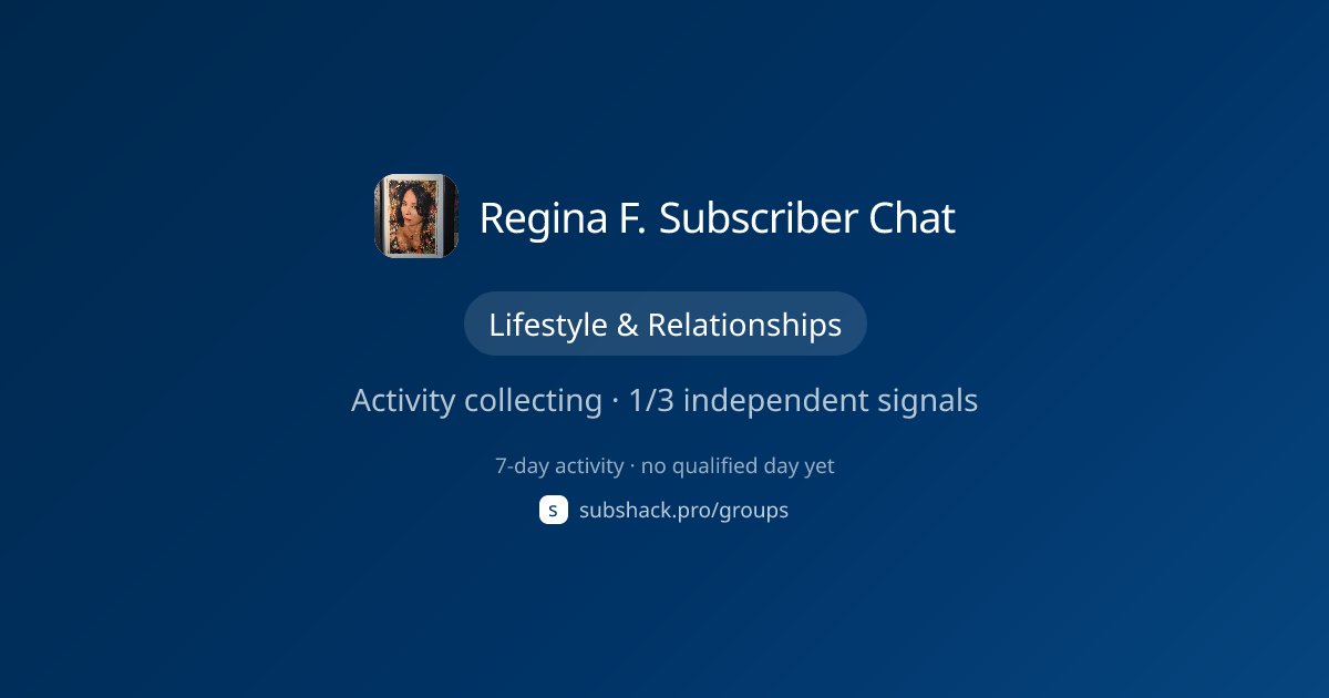 Share image for Regina F. Subscriber Chat