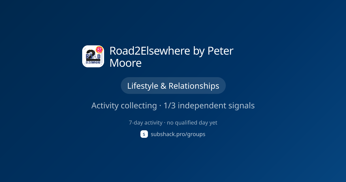 Share image for Road2Elsewhere by Peter Moore