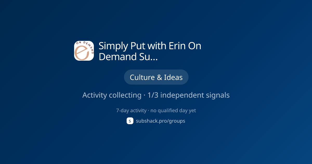 Share image for Simply Put with Erin On Demand Subscriber Chat