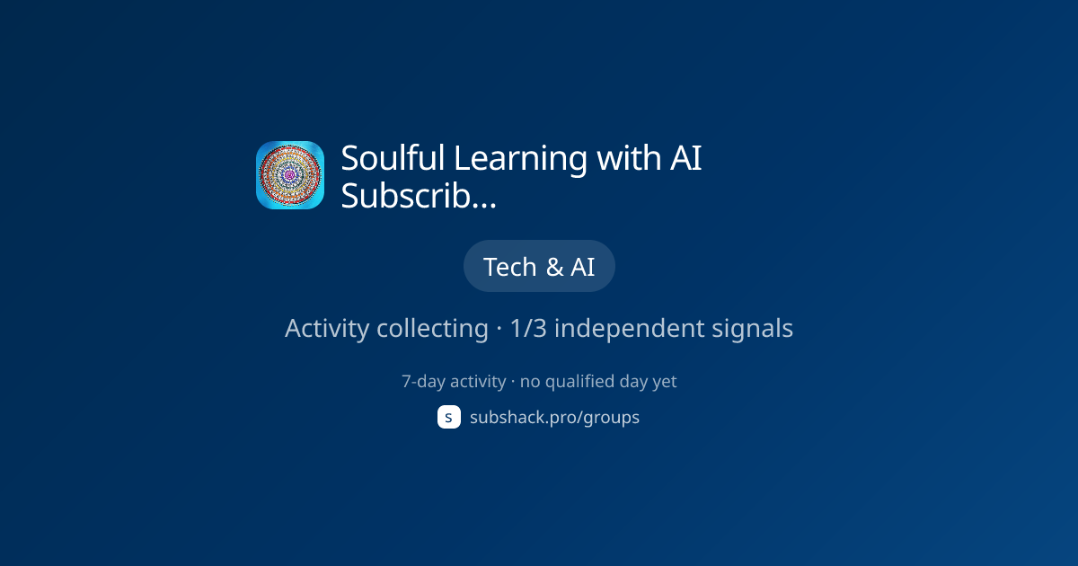 Share image for Soulful Learning with AI Subscriber Chat