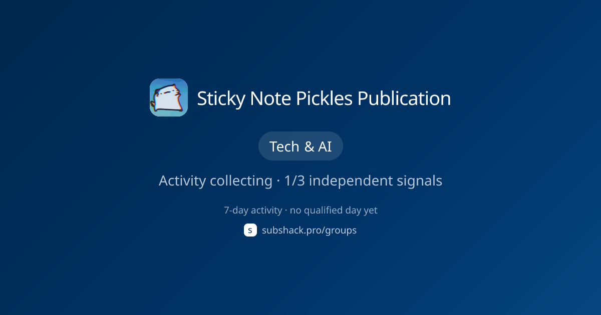 Share image for Sticky Note Pickles Publication