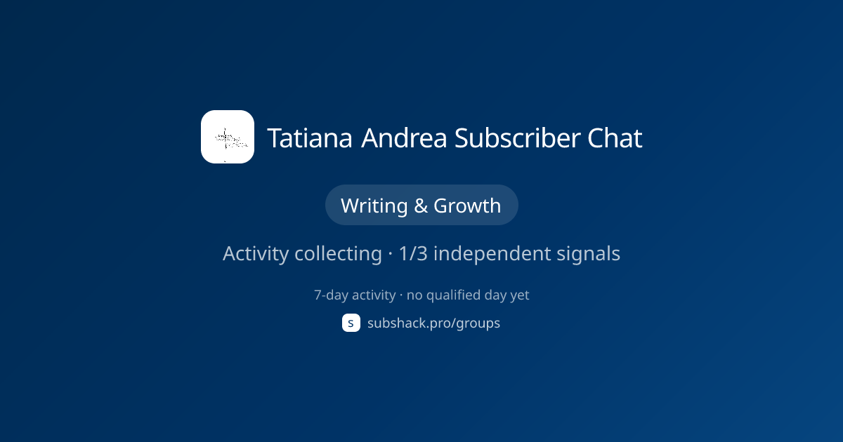 Share image for Tatiana Andrea Subscriber Chat